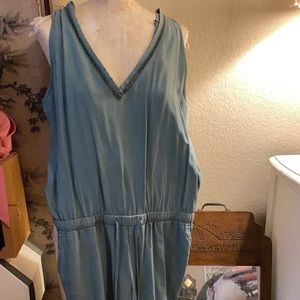 Cloth and stone teal jumpsuit